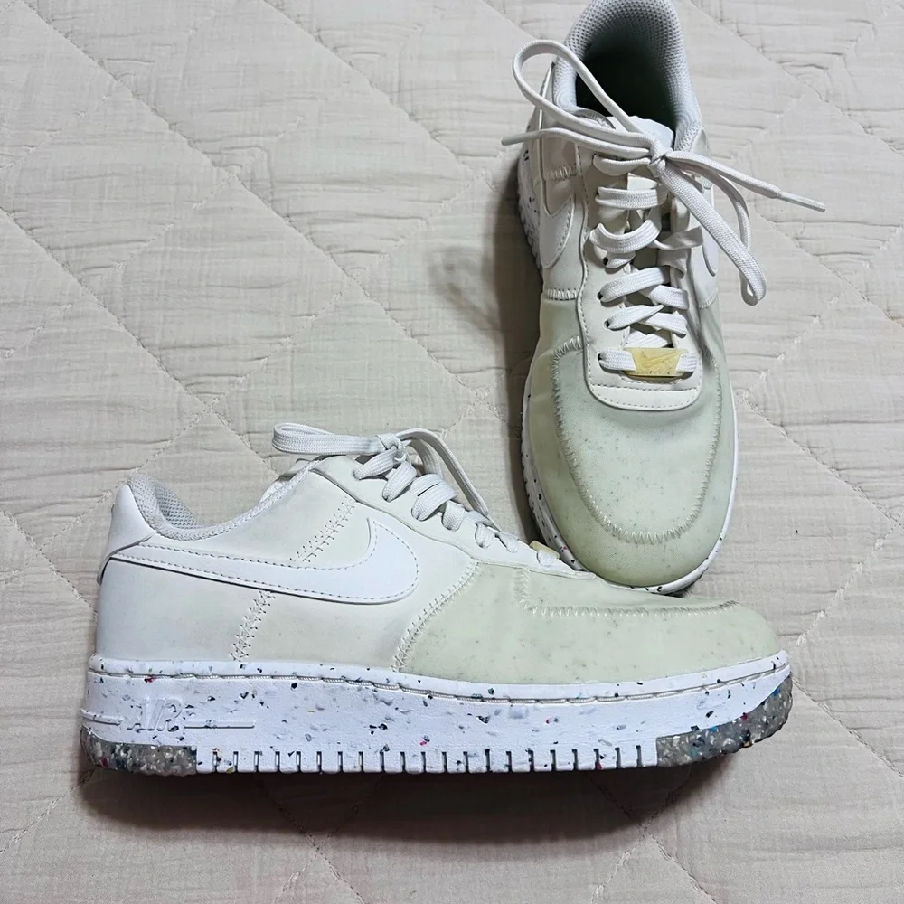 Nike Air Force 1 Crater Shoes Men's Sneakers Summit White - Picture 7 of 8